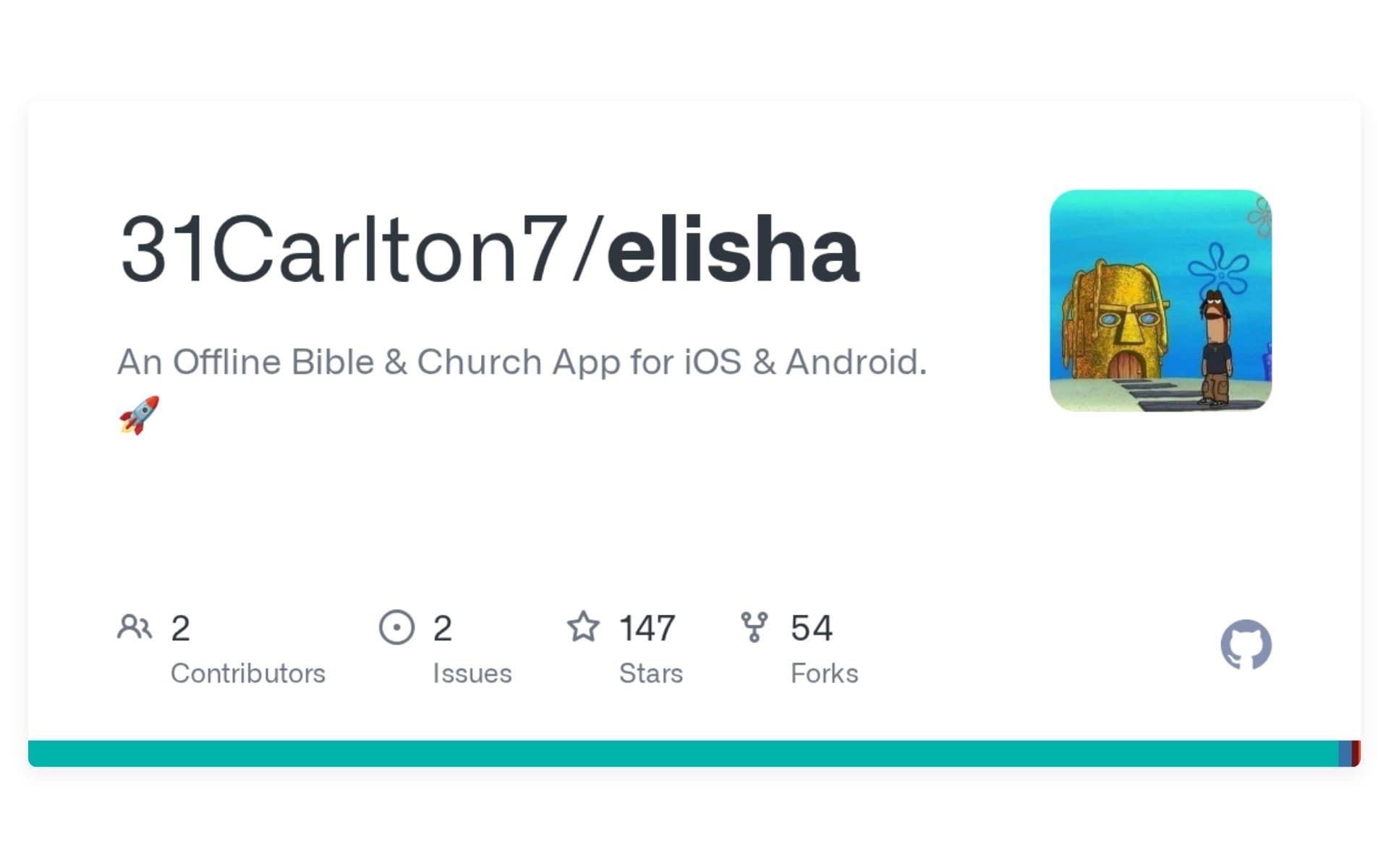 Elisha landing page